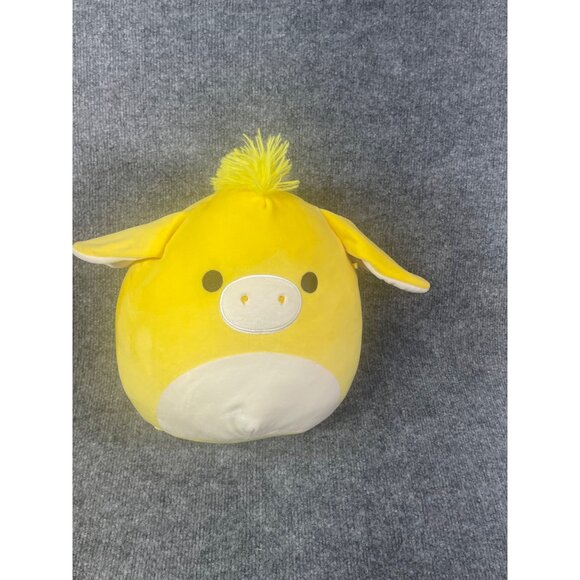Squishmallow 11" Gavny Donkey yellow 2023 easter plush yellow Pre-owned - Picture 9 of 16